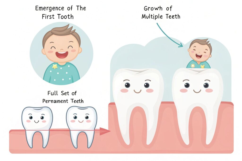 Lee más sobre el artículo Las etapas del crecimiento dental en bebés: qué esperar