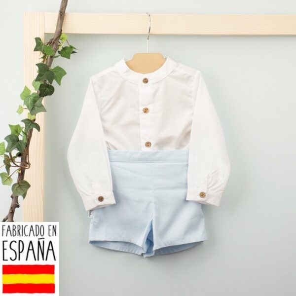 Conjunto camisa cuello mao cerdeña BABIDÚ - Imagen 8