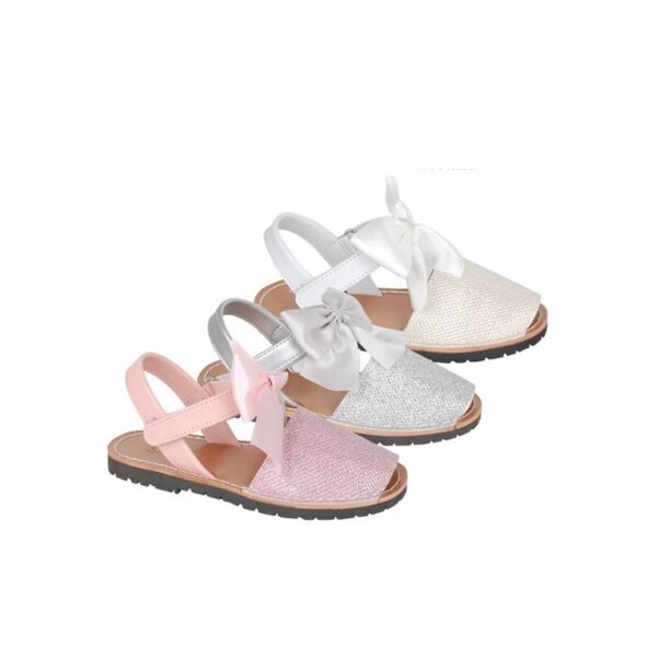 Menorquinas Brillo con Detalle Maxi Lazo y Cierre Velcro - Imagen 5