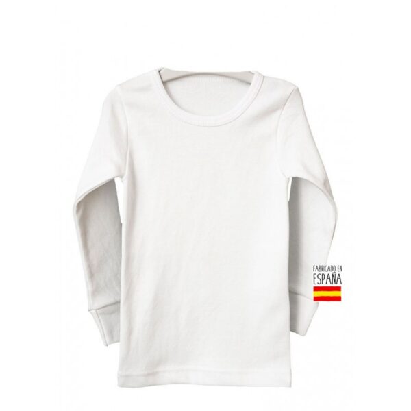 Camiseta Interior Niño Manga Larga Felpa Calamaro - Imagen 2