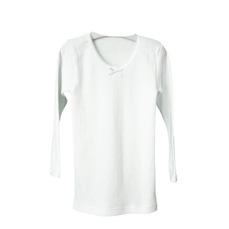 Camiseta Interior Niña Manga Larga Felpa Calamaro - Imagen 2