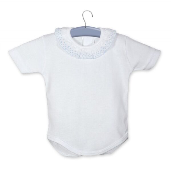 Body Manga Corta Cuello Volante - Calamaro Baby - Imagen 2
