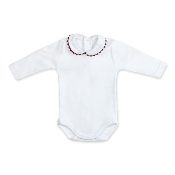 Body Manga Larga Cuello Piconela Calamaro Baby - Imagen 3