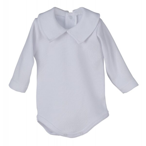 Body manga larga cuello pico Calamaro Baby - Imagen 3