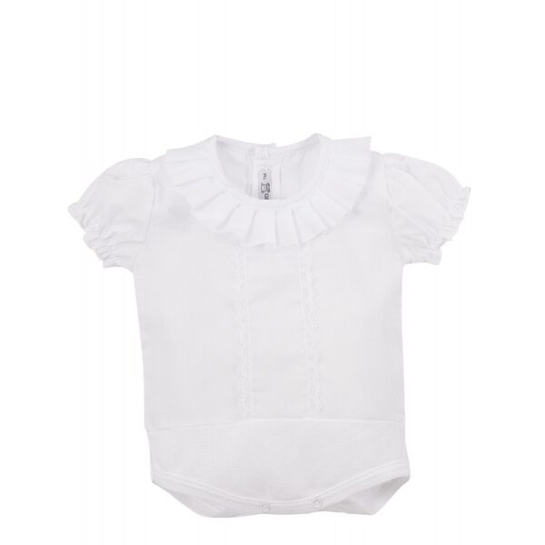 Body Camisa Manga Corta Plisa Calamaro Baby - Imagen 2