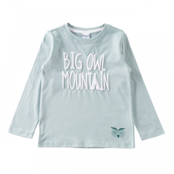 Camiseta big owl mountain con detalle de cara buho algodón 100% - Newness - JBI67279 - Imagen 3