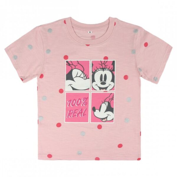 Camiseta niña manga corta single jersey Minnie
