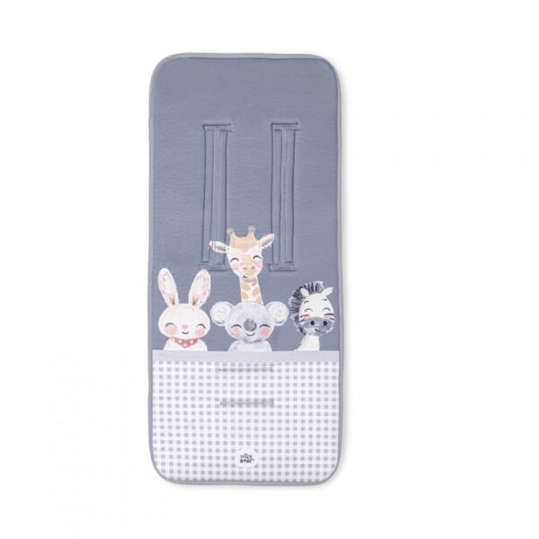 Colchoneta carro Universal TRANSPIRABLE Animalitos C059 Interbaby incluye forro tirantes