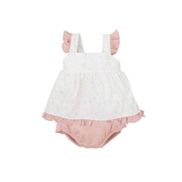 Conjunto ranita + camiseta bebé niña Loto-43239-Babidu