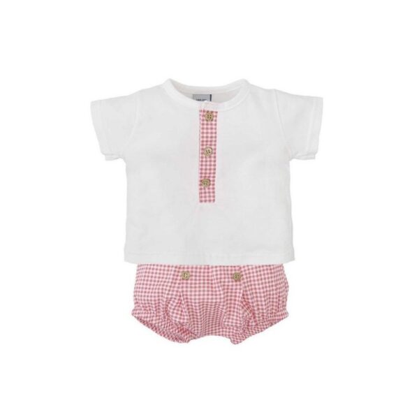 Conjunto camiseta y pantalón corto Gardenia-40248-BABIDÚ