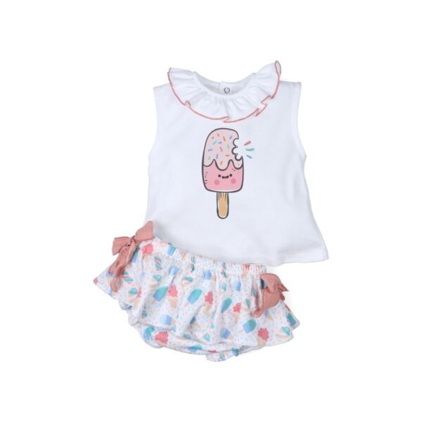 Conjunto corto bebé niña Helados-Tony Bambino