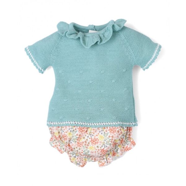 Conjunto bebé tejido combinado - Popys