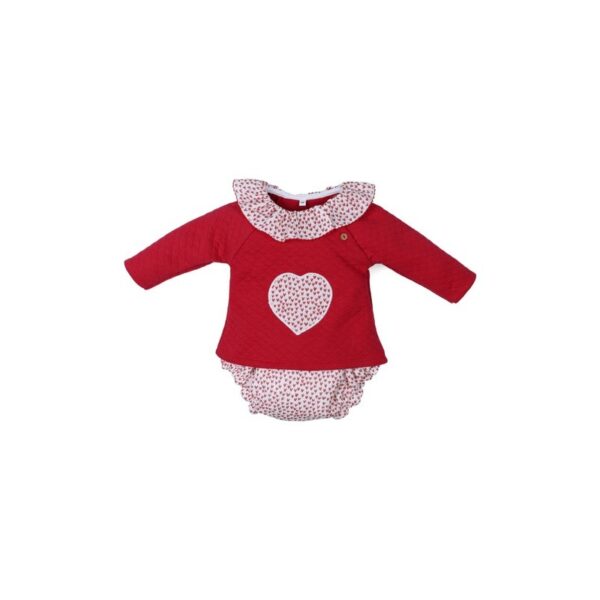 Conjunto de 2 piezas para bebé niña Heart-30174-Tony Bambino