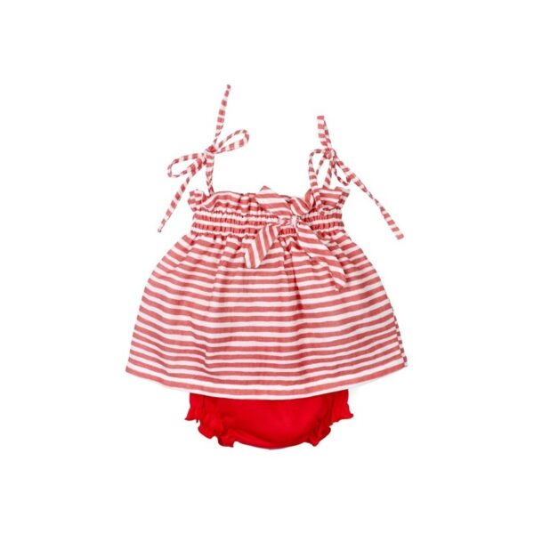 Conjunto corto rayas bebé niña Tony Bambino