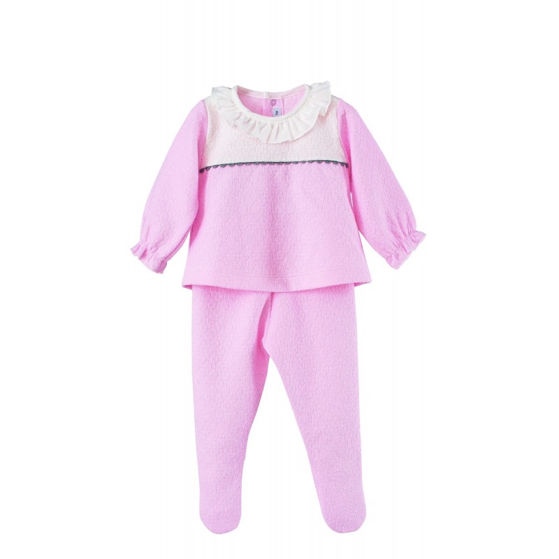 Conjunto Cuello Volante y Polaina