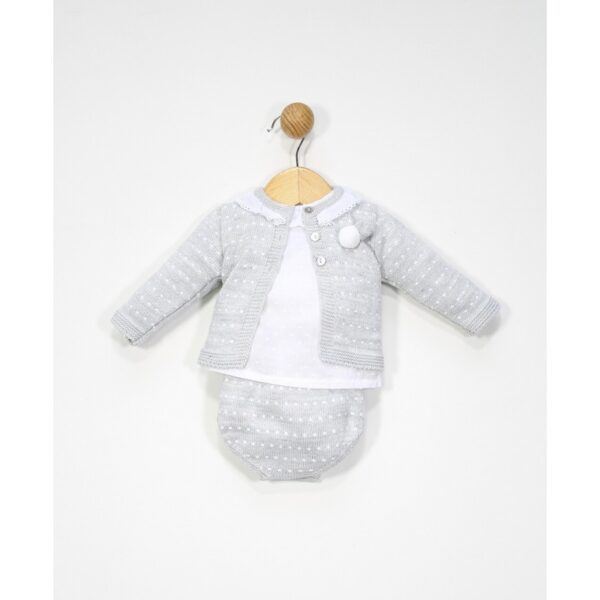 Conjunto Tres Piezas Punto Bebé Popys