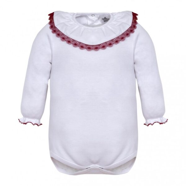 Body cuello volante detalle puntilla-ALM-MN8326-2-MINHON - Imagen 2