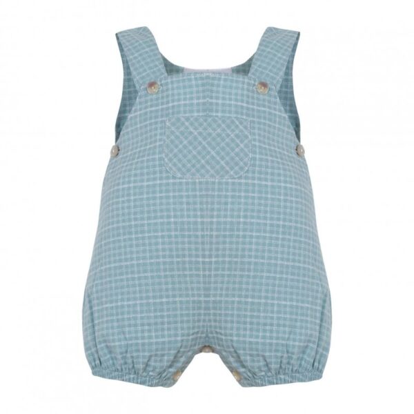 Peto tirantes estampado cuadros bebe niño-Minhon - Imagen 2