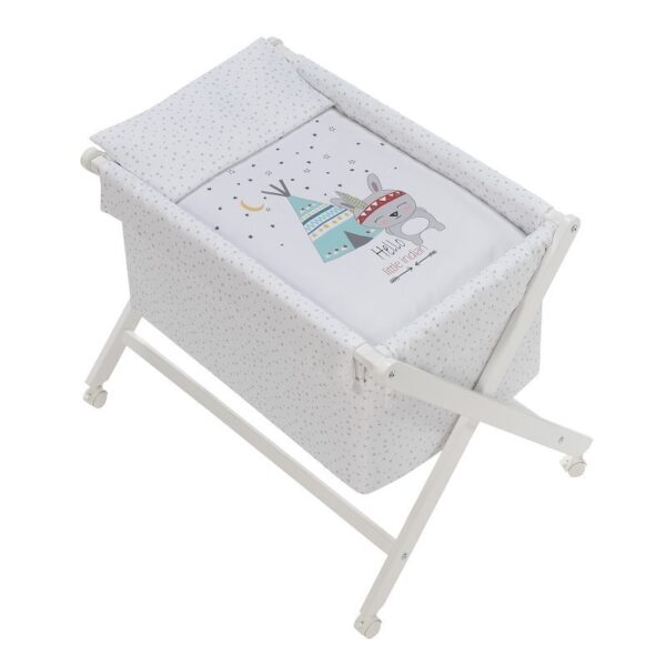 Minicuna madera tijera modelo tipi oso-Interbaby - Imagen 4