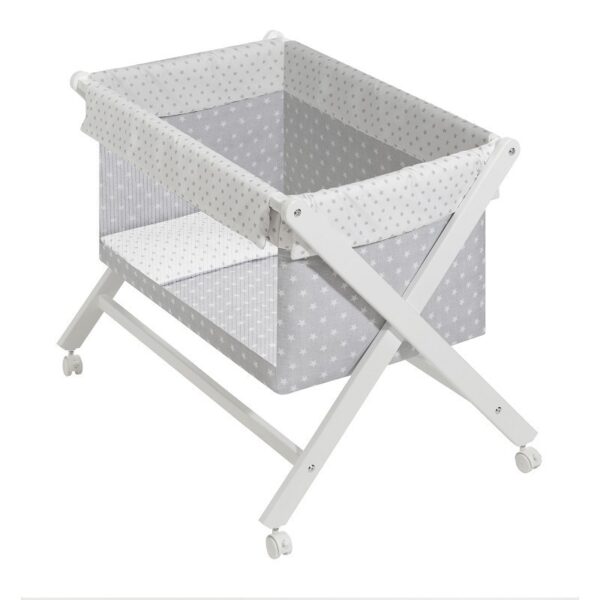 Minicuna madera transparente modelo agua marina-Interbaby