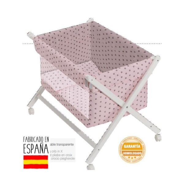 Minicuna madera transparente modelo agua marina-Interbaby - Imagen 3