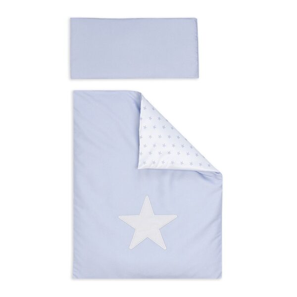 Minicuna tijera madera estrella bordada