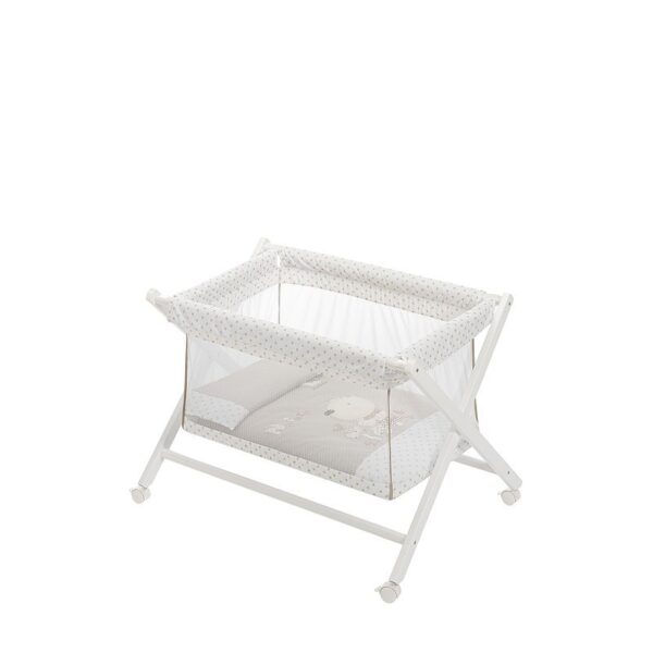 Minicuna transparente +textil tijeras modelo nature -Interbaby - Imagen 2
