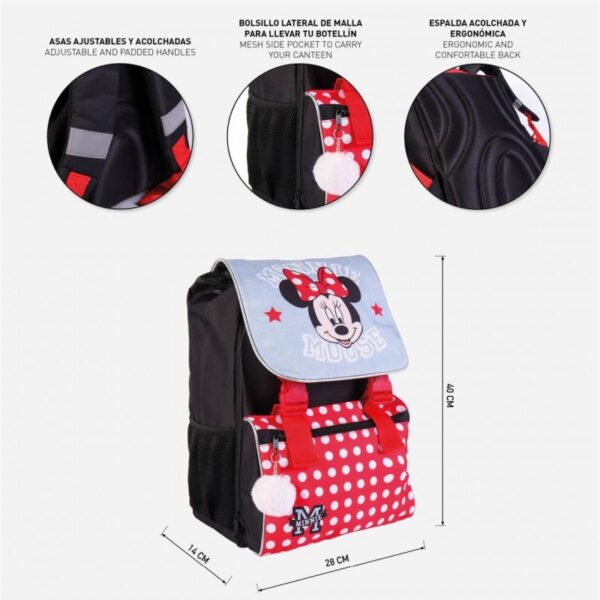 Mochila escolar grande extensible Minnie