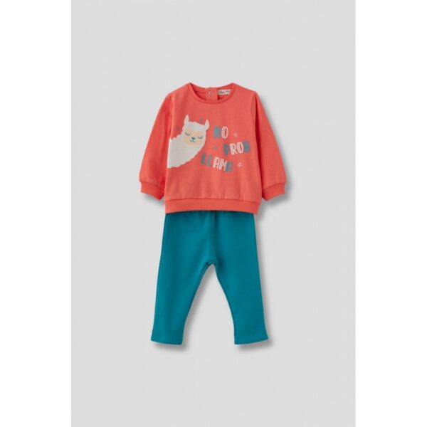 Conjunto 2 piezas bebé niña Yama-343070C-Street Monkey - Imagen 2
