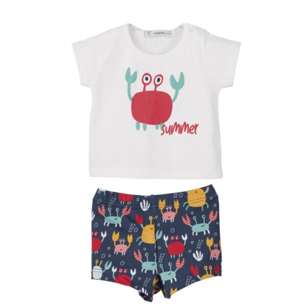 Conjunto baño Cangrejo bebé niño Calamaro Baby