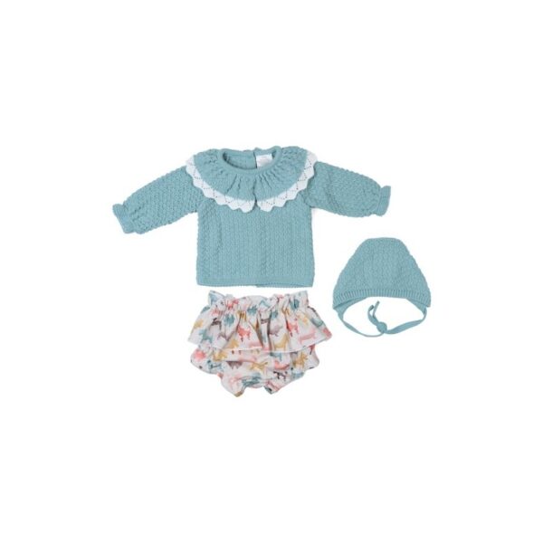 Conjunto bebé 3 piezas tejido combinado-28299-Tony Bambino