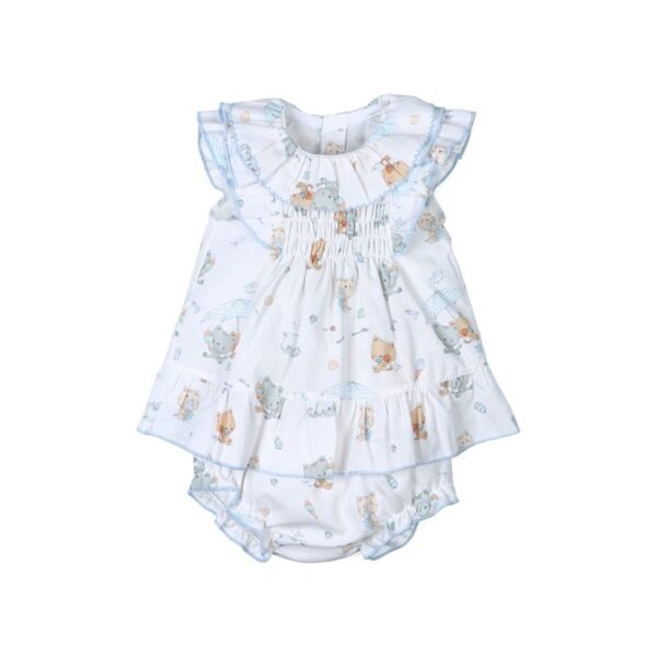 Conjunto corto 2 piezas bebé niña gatitos Tony Bambino