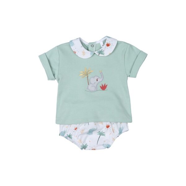 Conjunto corto 2 piezas bebé niño Elefante-30987-Tony Bambino