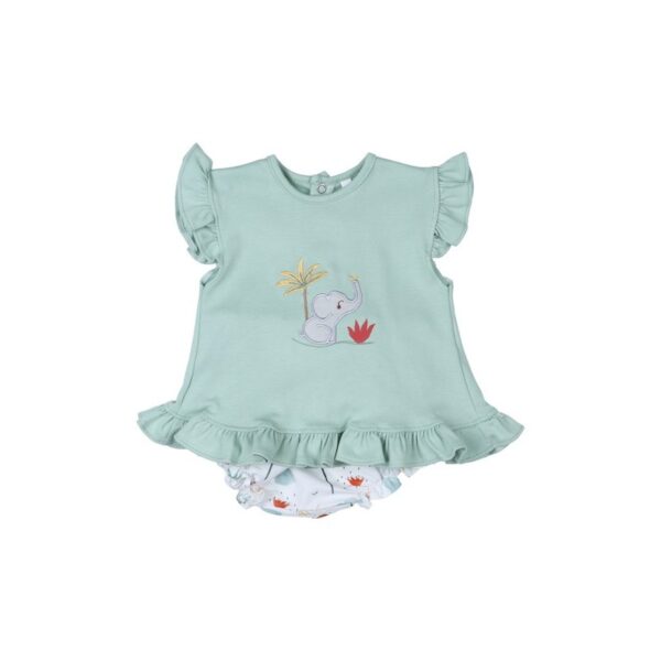Conjunto corto 2 piezas bebé niña Elefante-30986-Tony Bambino