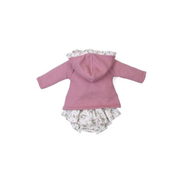 Conjunto corto bebé niña sudadera y cubrepañal-28213-Tony Bambino - Imagen 2