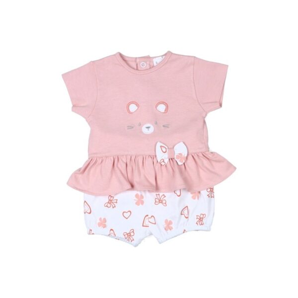 Conjunto corto mudita algodón Gatita Tony Bambino