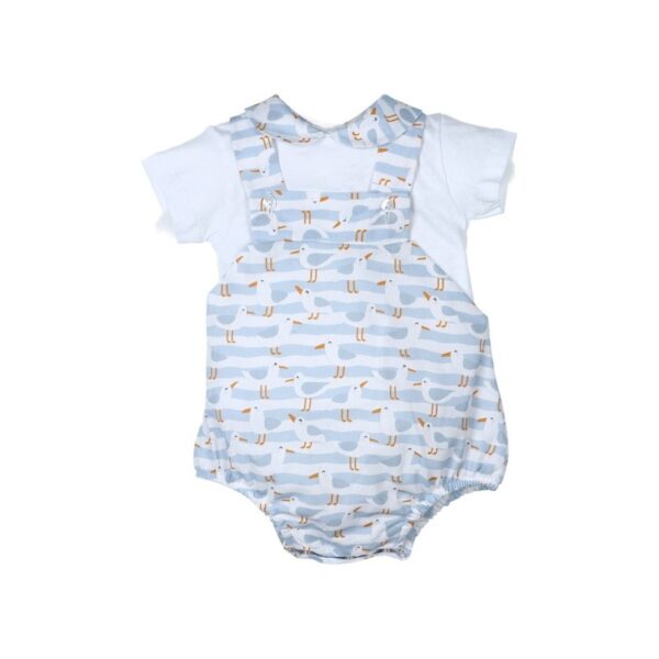 Conjunto corto peto 2 piezas bebé niño Gaviotas Tony Bambino