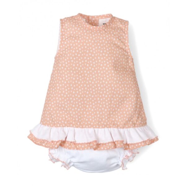 vestido desmangado estampado y cubrepañal-Tony Bambino