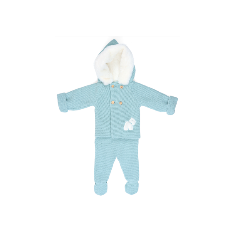 Conjunto de punto 2 piezas bebé perrito -Tony Bambino