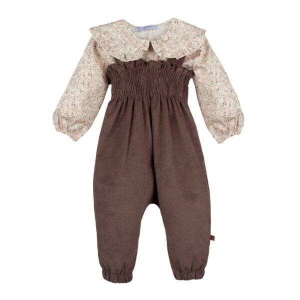 Conjunto largo peto narcea bebé niña-11063-B-Calamaro Baby - Imagen 2