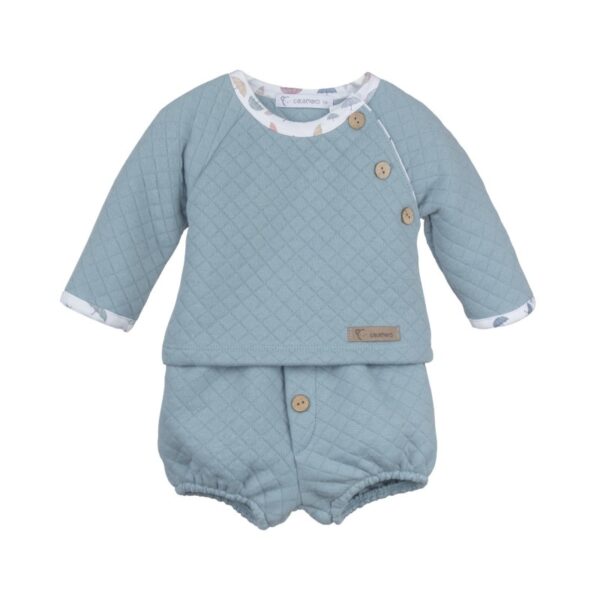 Conjunto manga larga pololo Tormes bebé niño-11033-Calamaro Baby