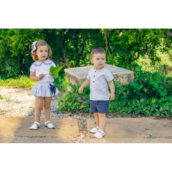 Conjunto pantalón corto Alsine bebé niño Calamaro Baby