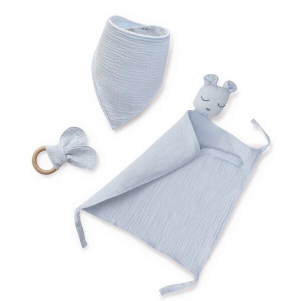 Set Dou Dou + Bandana + Mordedor Muselina Osito - Interbaby - Imagen 4