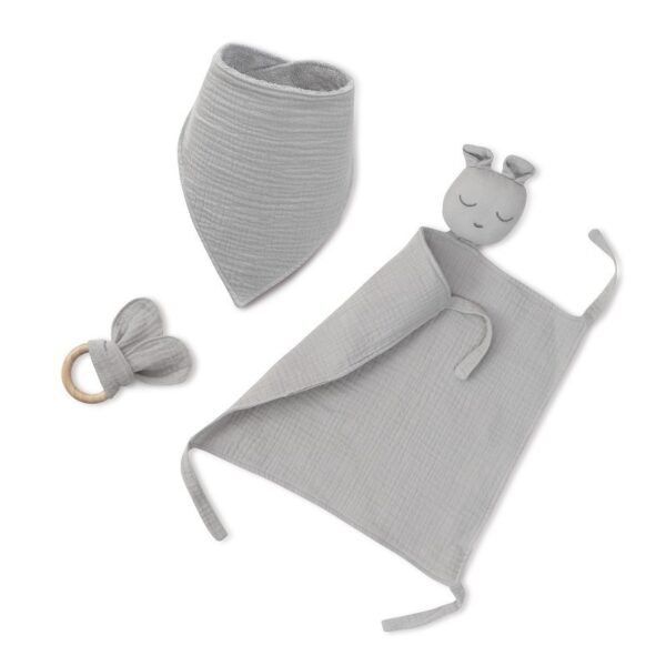 Set Dou Dou + Bandana + Mordedor Muselina Osito - Interbaby