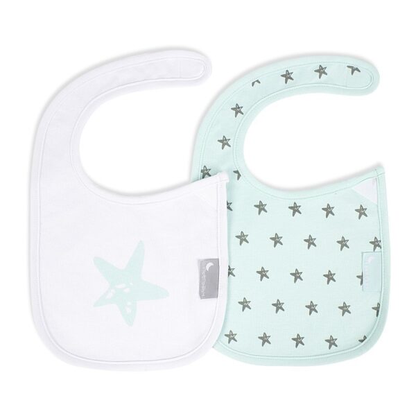 Pack 2 Baberos cierre velcro modelo estrellas-311-Interbaby - Imagen 2