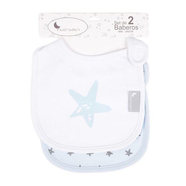 Pack 2 Baberos cierre velcro modelo estrellas-311-Interbaby - Imagen 4