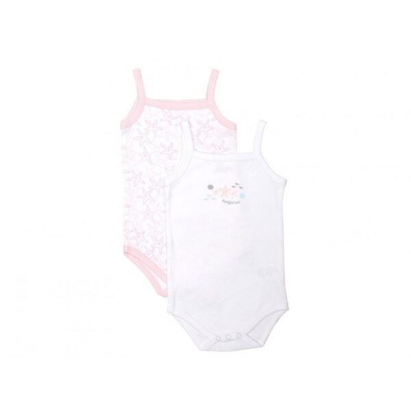 Pack 2 bodies tirantes bebé niña 'estrellas de mar'-ALM-19170125-YATSI