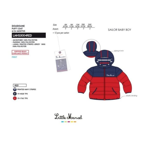 Abrigo little marcel - Little Marcel - TMBB-LMHS0004RED