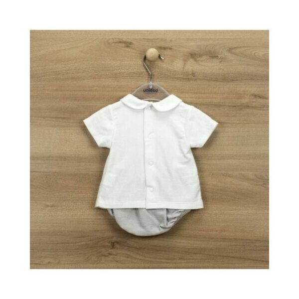 Ranita y camiseta manga corta cuello bebé Babidu