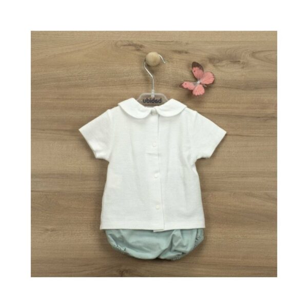 Ranita y camiseta manga corta cuello bebé Garden Babidu